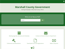 Tablet Screenshot of marshallcountyillinois.com